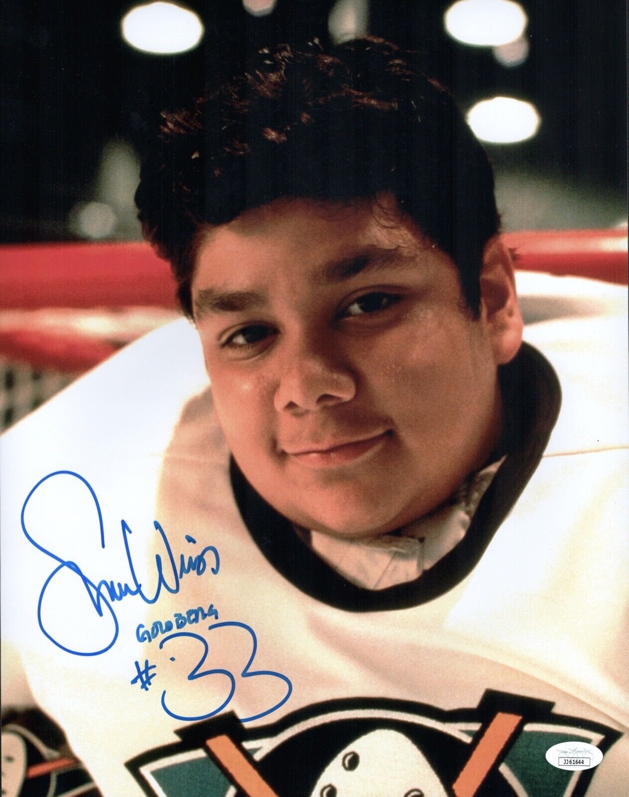 SHAUN WEISS Signed 11x14 Photo Poster painting Greg Goldberg The Mighty Ducks #33 COA JSA Cert