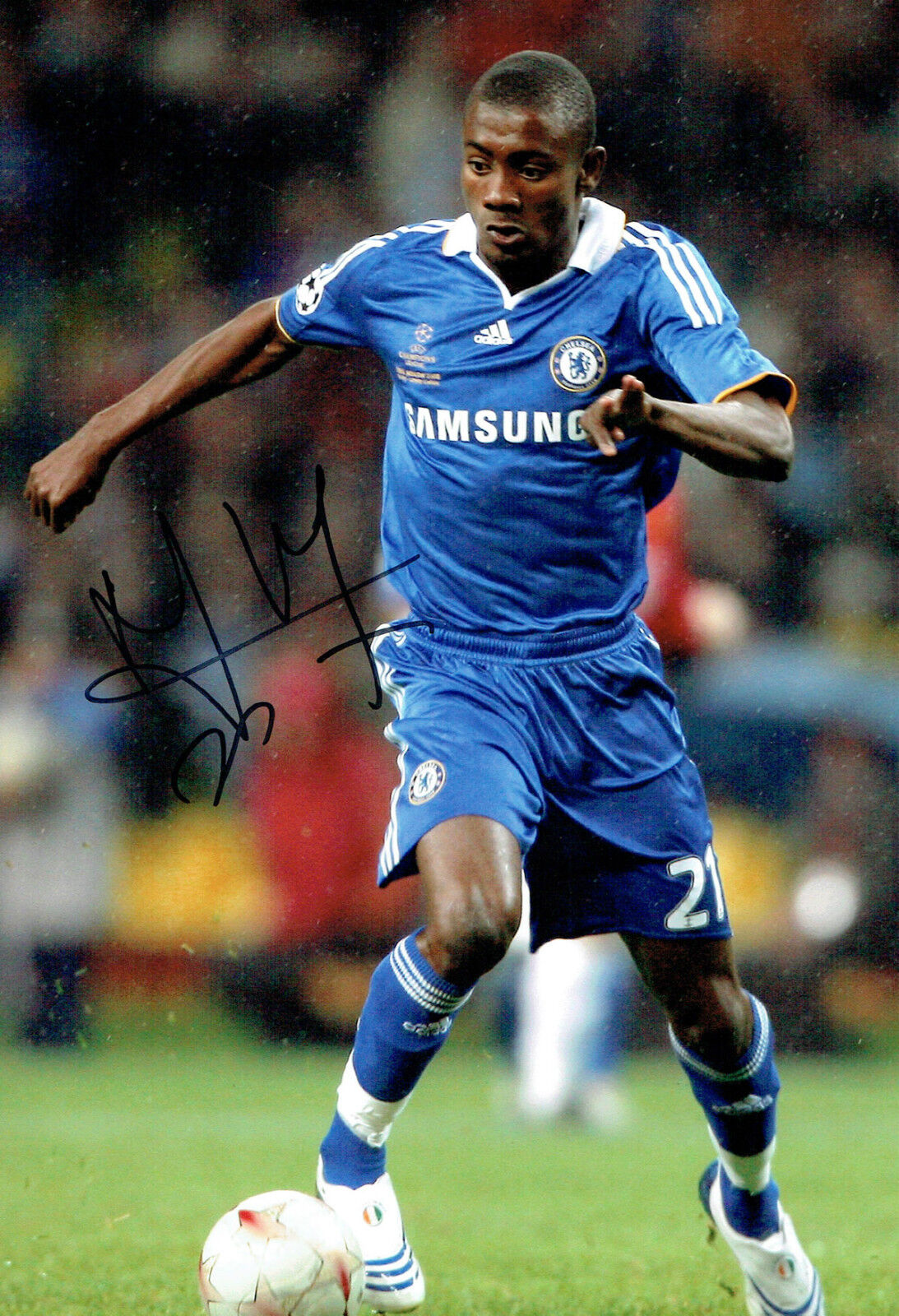 Salomon KALOU SIGNED Autograph 12x8 RARE Photo Poster painting AFTAL COA Chelsea Premier League