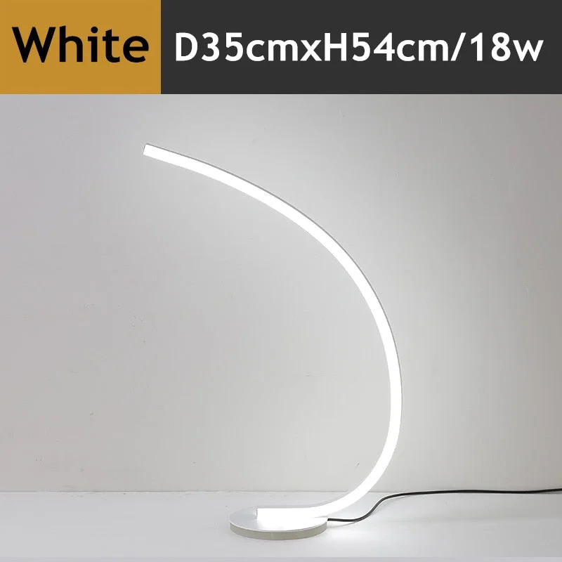 Modern Aluminum Minimalism Table Lamp Dimming LED Table Lights Lighting Home Decor Bedside Reading Study Desk Lamps Luminaries