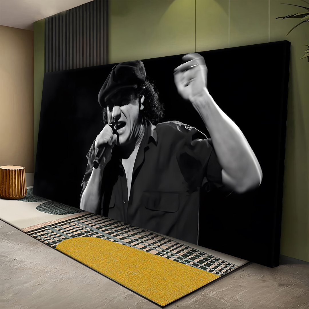 AC/DC 96 Brian Canvas Wall Art