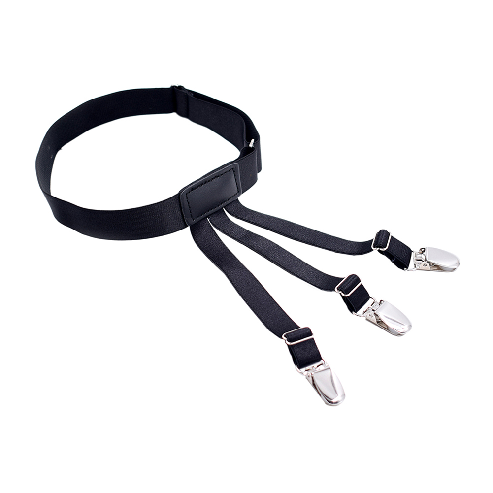 

Business Men Shirt Stays Nylon Belt with Non-slip Locking Clips Suspenders, 501 Original