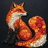 Framed Vulpes - DIY Button Art Painting Kit for Creativity DIY Pearl Dot Crafts for Gift Home Wall Decor 30*30CM