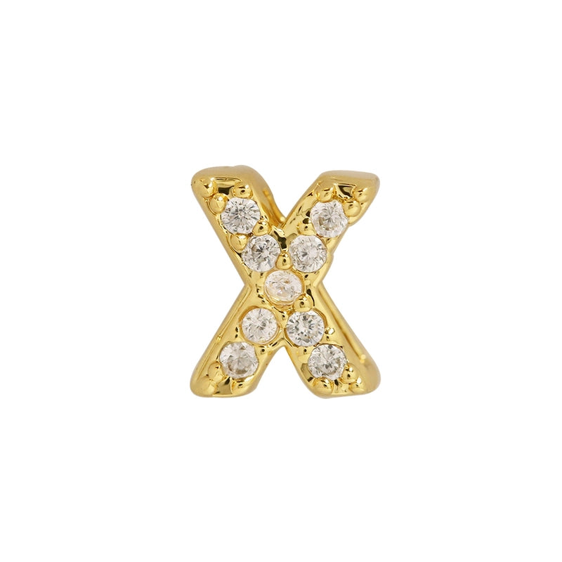 1 Piece Brass Letter Pendant Chain Jewelry Accessories