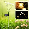 Outdoor Solar Garden Lights Waterproof LED Mushroom Jellyfish Lawn Light Reusable Color Change Gardening Stake Lighting for Courtyard Landscape Lawn Light