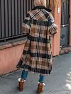 Checked Wool Coat