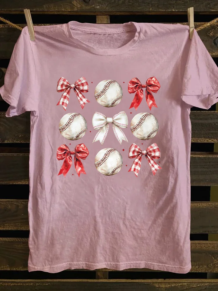Baseball Bow T-shirt