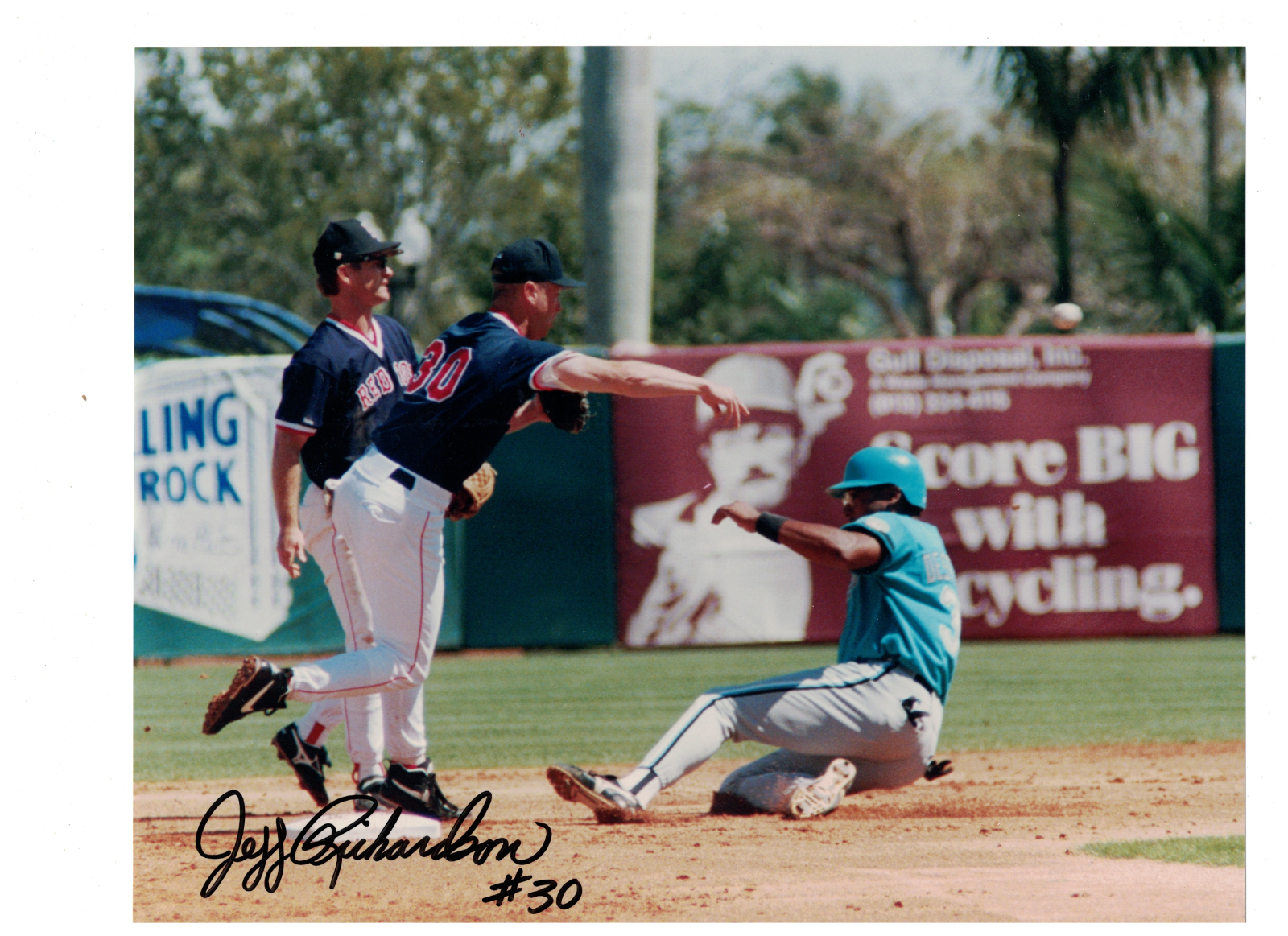 Jeff Richardson Boston Red Sox Signed 8x10 Photo Poster painting W/Our COA READ JH