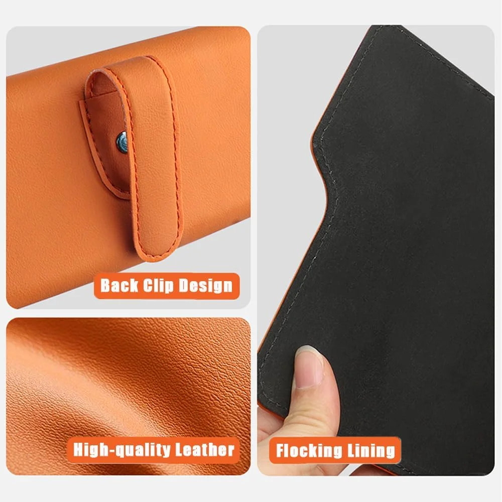 Leather Car Glasses Storage Box