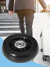 1 Pair Rubber Casters Mute Trolley Case Wheels Deluxe Repair Tool (54*18mm)