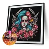 Diamond Painting -DIY Round Drill Rose Skull Girl(35x35cm)