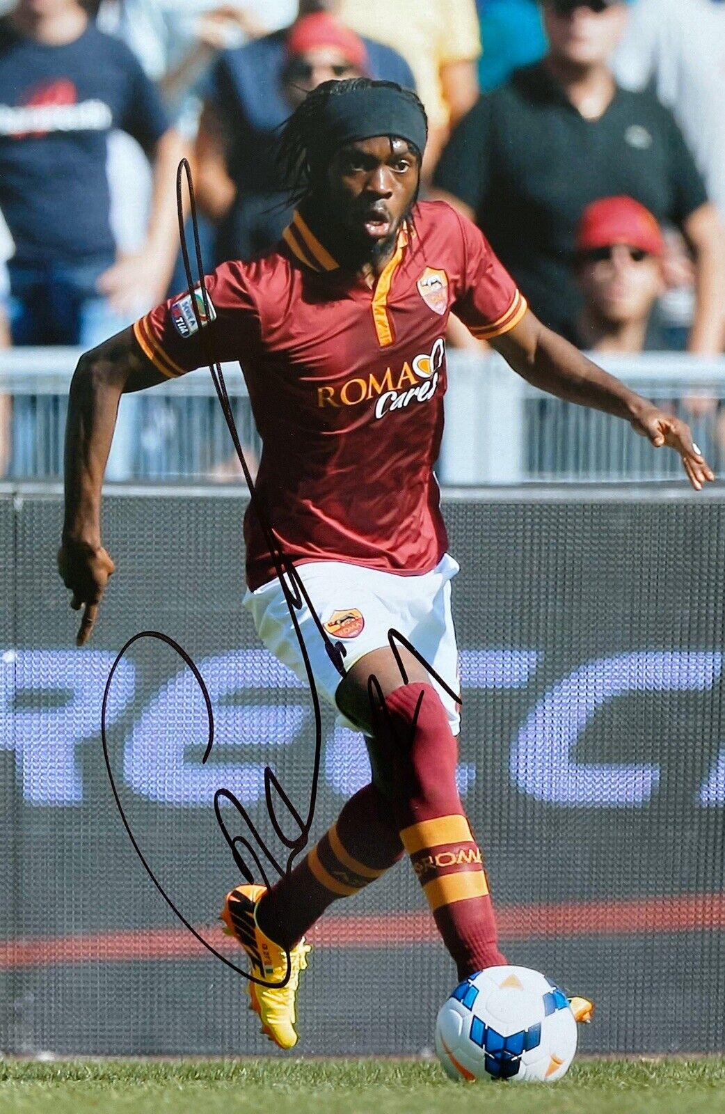 Gervinho Genuine Hand Signed 12x8 AS Roma Photo Poster painting, Parma, Ivory Coast, 1