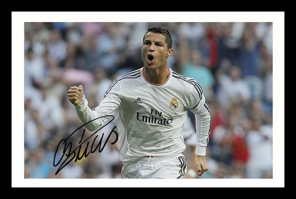 Cristiano Ronaldo - Real Madrid Autograph Signed & Framed Photo Poster painting 1