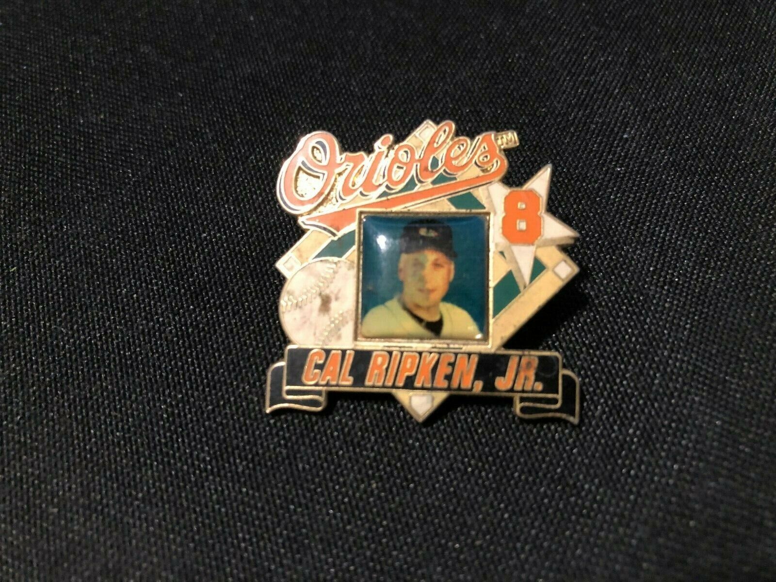 Cal Ripken Jr. #8 Photo Poster painting Lapel Pin - Collectible - Orioles