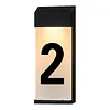 Solar Lighted House Numbers Luminous Outside Address Sign Smart Sensor Automatic LED Illumination Lamp Auto On/Off Villa Courtyard Number Plate Light Outdoor Doorplate Number Indicator