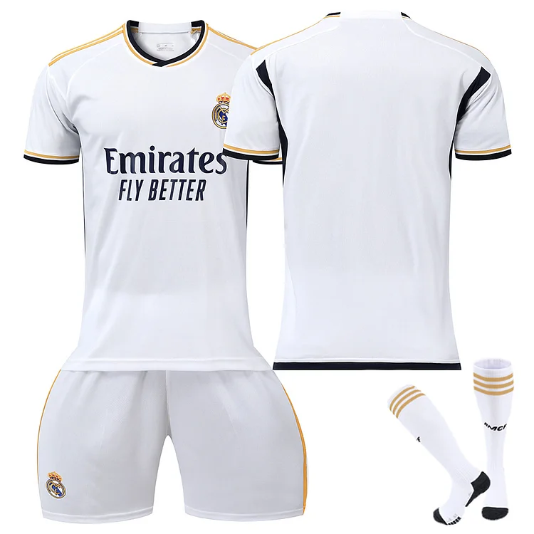 23/24 Real Madrid Home Football Jersey Traning Set