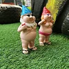 A Lovely Gift For Peeing  Naughty Garden Gnome Set (2 PCS Couples)