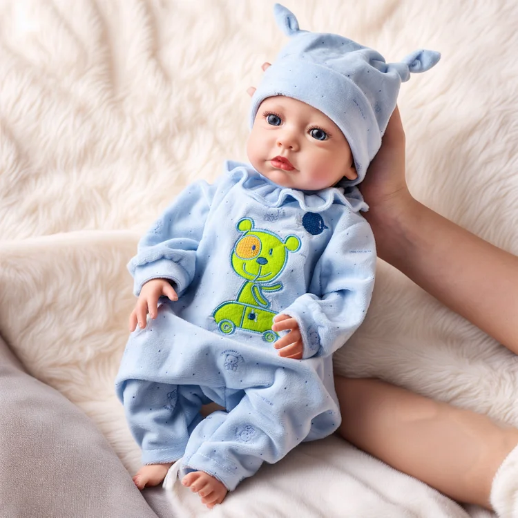 Babeside Carina 16" Realistic Silicone Quiet Baby Little Infant Girl Building Lovely Memories