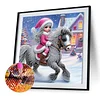 Snow Girl - Diamond Painting - Partial Special Shaped Drill(Canvas|30*30cm)