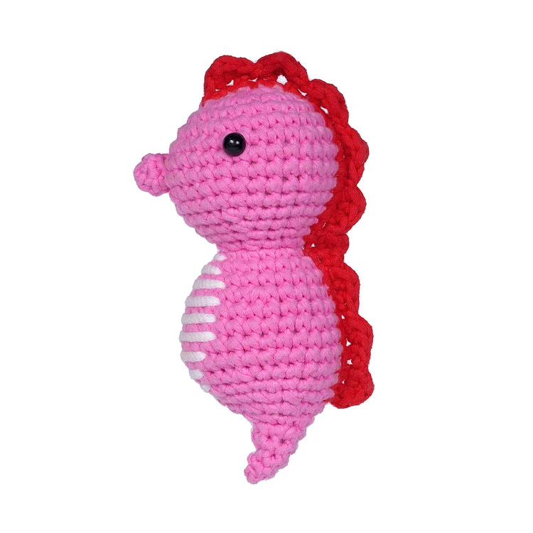 Crochet Kit For Beginners - Pink Seahorse Ventyled