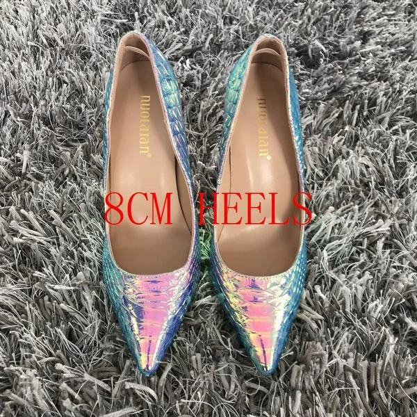 2020 New fashion woman shoes snake printing party wedding shoes big size 35-42 sexy pointed toe high heels pumps women shoes