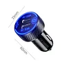 Dual USB Cigar Lighter Charger Touch Switch 4.8A Charging Adapter (Black)