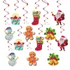 12pcs Special Shape Diamond Drawing Snowman Christmas Santa Hanging Ornament Kit