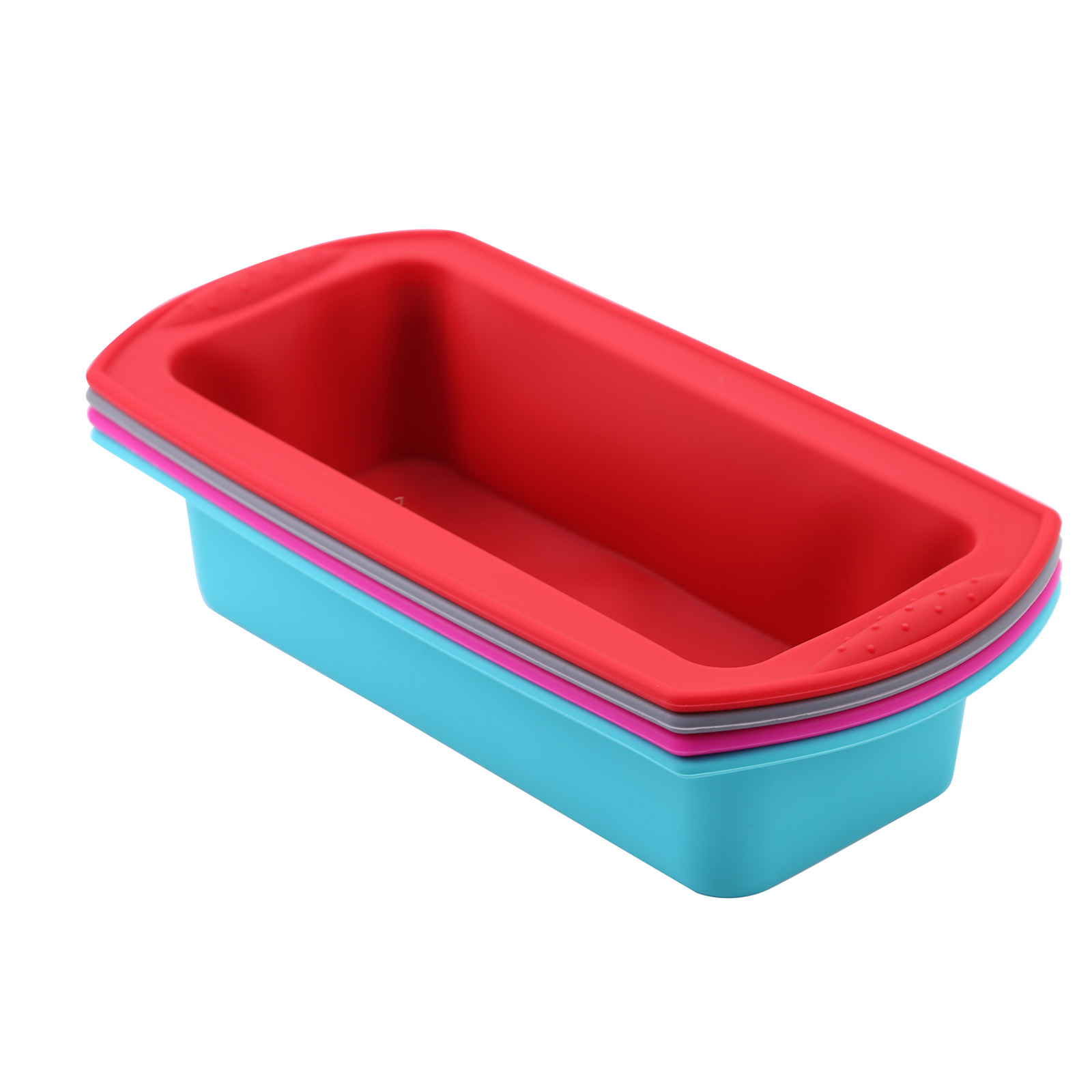 

Silicone Loaf Pan, Non-Stick, Rectangle Shape Bread Mold for Baking Toast, Red, 501 Original