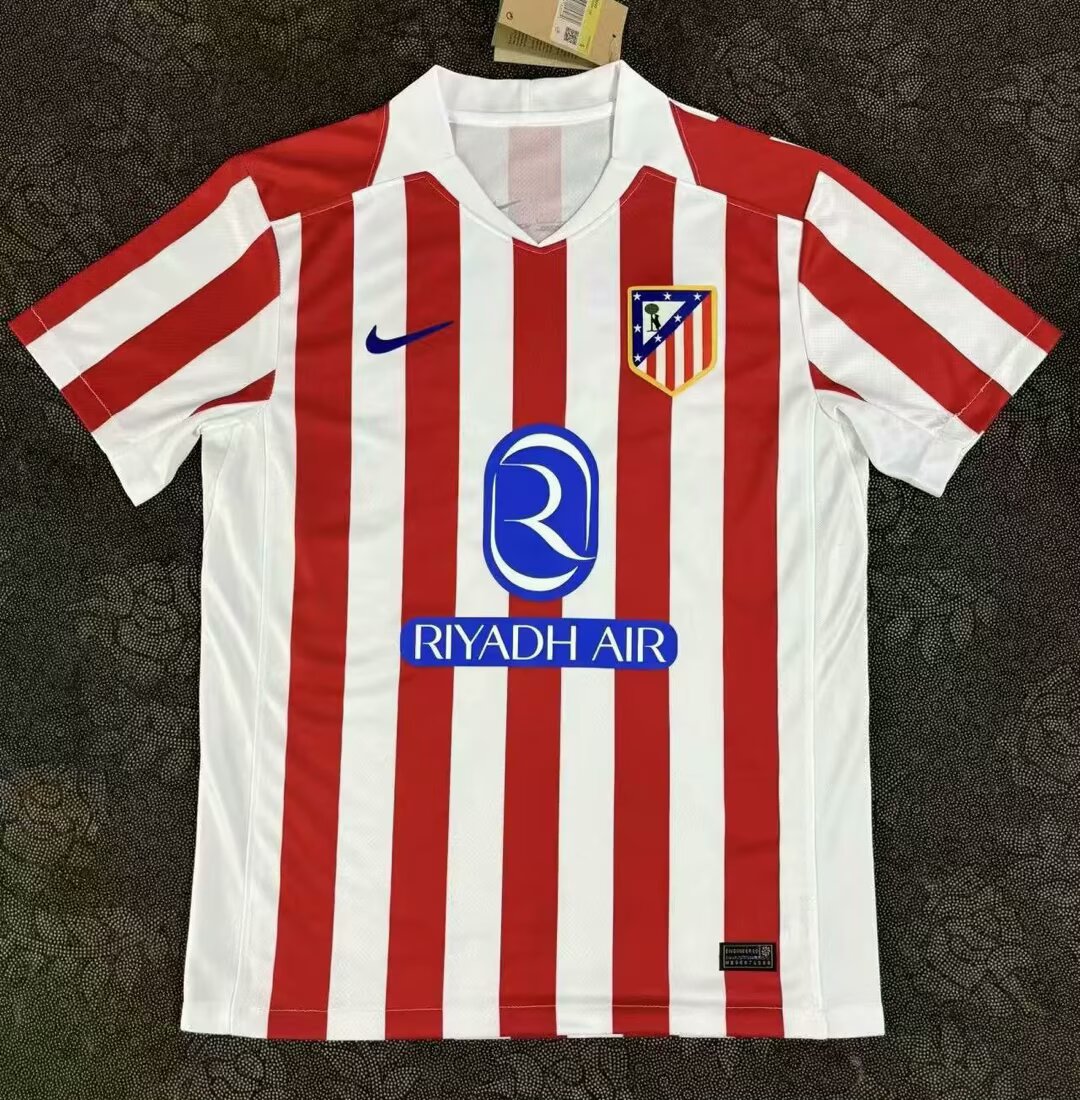 25/26 Atletico Madrid Home Football Shirt Thai Qaultiy