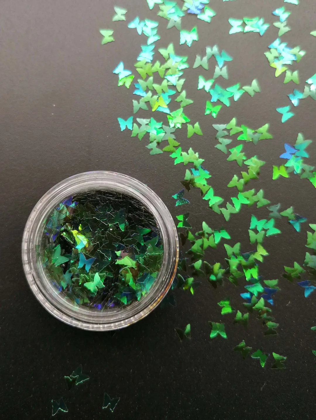 Gold Silver Glitter Nail Foil Sticker Adhesive Transfer Paillette Flake Full Cover Weed Leaf Decal Decor Decoration Manicure