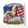 (Pre-Framed)Memorial day-Special Shape Diamond Painting Kit(25x25cm)