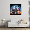 Halloween Cat-11CT Stamped Cross Stitch 40*40cm/15.75*15.75in
