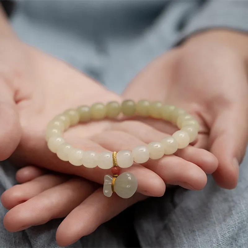 Lucky bag Emerald Jade Stone Bracelet