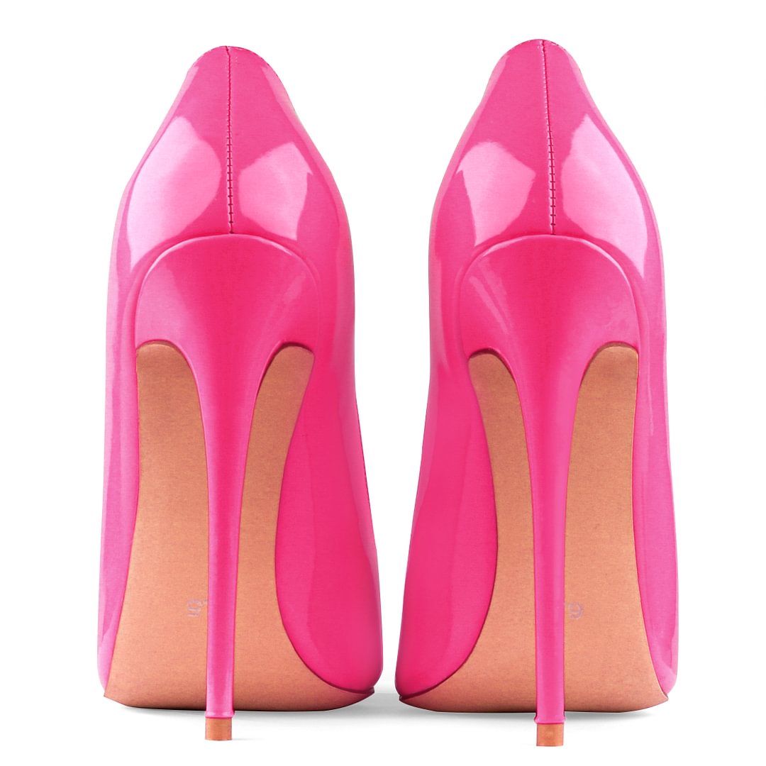 120mm Women's Pointed Toe Party Wedding Pumps Matte/Patent High Heels Shoes-MERUMOTE