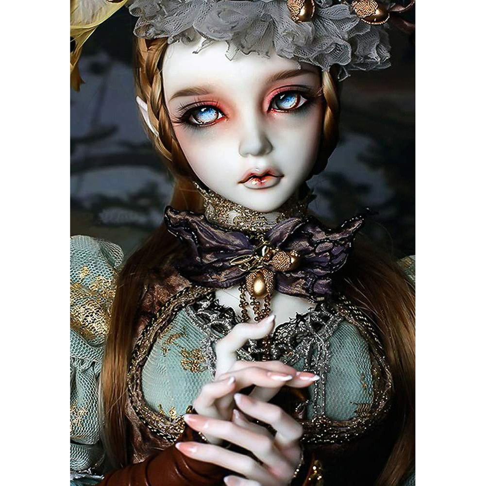 

30*40CM - Round Drill Diamond Painting - Doll, 501 Original