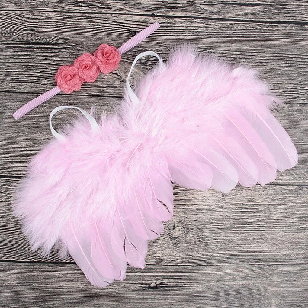 Cute Princess Newborn Photography Props Infant Costume Outfit with Flower Headband Baby Girl Summer Dress