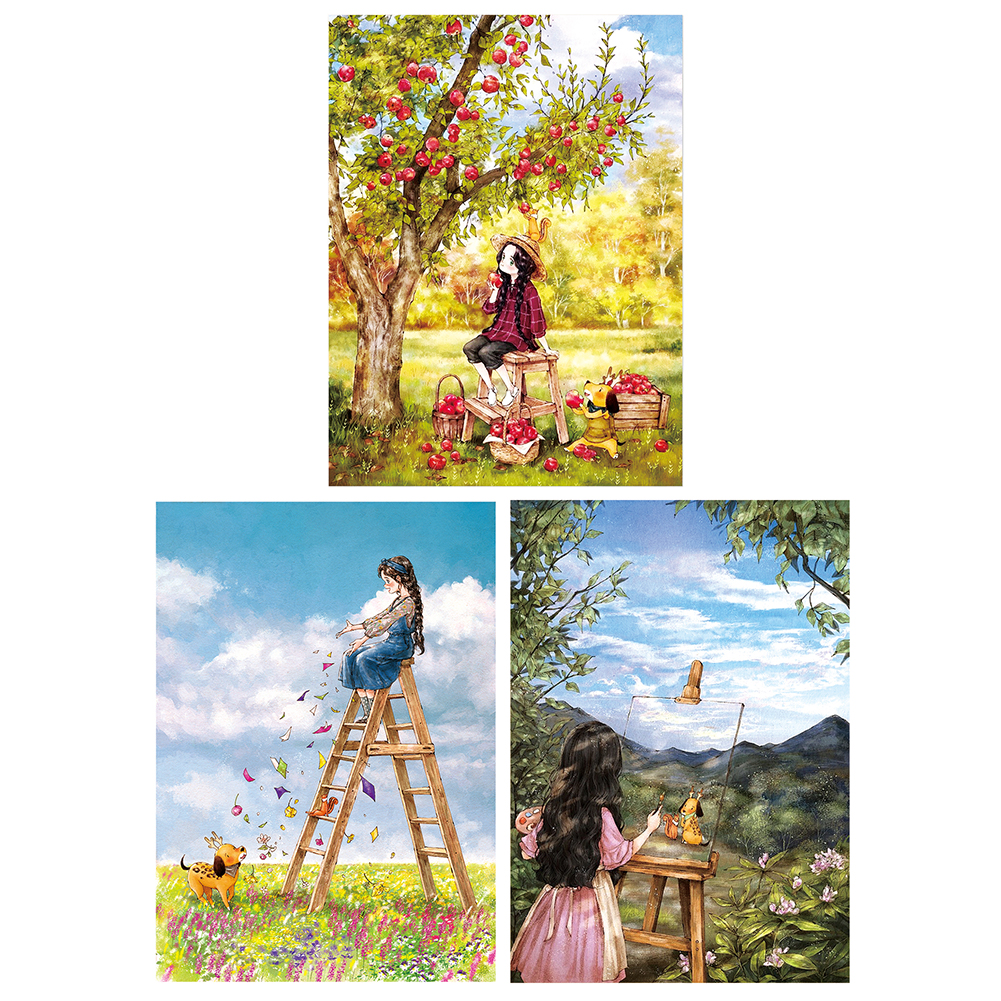 53x72cm Color Girl Figure 11CT Needlework Set DIY Stamped Cross Stitch Kit