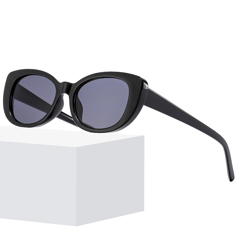 Minimalist Streetwear Solid Color Ac Oval Frame Full Frame Glasses