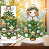 DIY Christmas Tree Angel Diamond Painting Single-sided Acrylic Desktop Ornaments