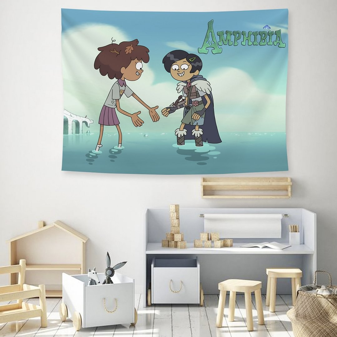 Amphibia Tapestry Wall Hanging Background Fabric Painting Tapestry Decoration