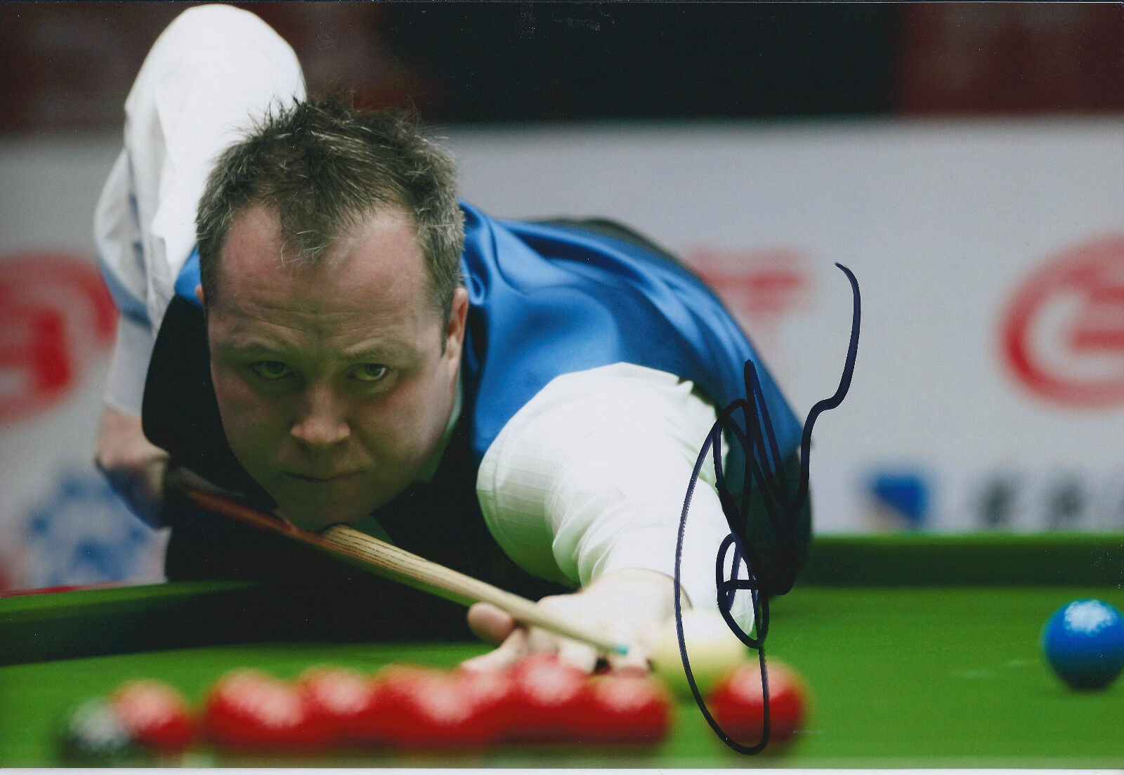 John HIGGINS SIGNED Autograph 12x8 Photo Poster painting AFTAL COA Welsh Open WINNER