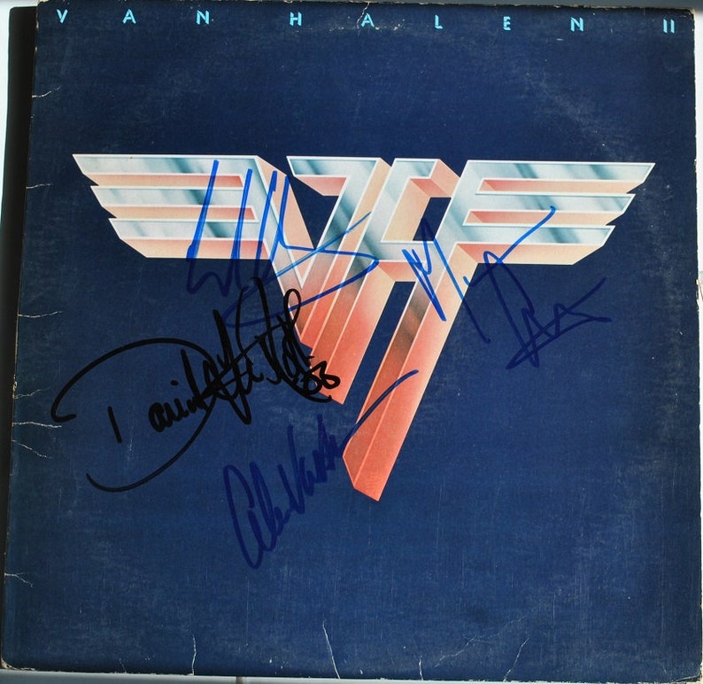 VAN HALEN SIGNED Album X4 Eddie Van Halen, Alex Van Halen, David Lee Roth, Michael Anthony wcoa