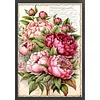 (Big Size)Peony Bouquet - 11CT Stamped Cross Stitch - 40*60cm - Flower