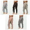 Men's 3D Pouch Ice Silk Mesh Sports Leggings