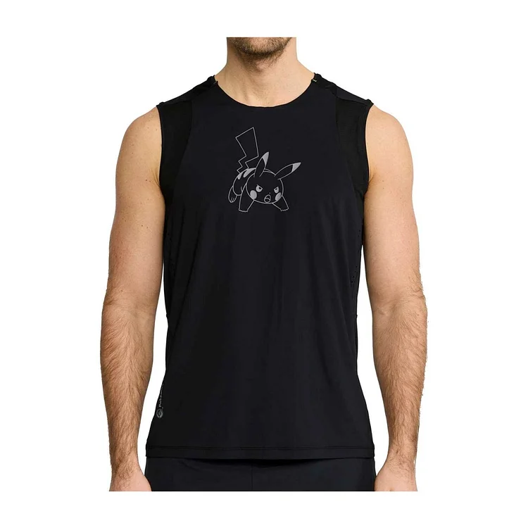 Pokémon Center × Craft: Pikachu Black Sleeveless T-Shirt - Men