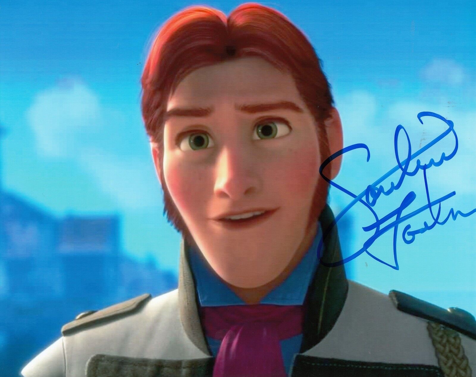 SANTINO FONTANA signed (FROZEN) autographed MOVIE 8X10 Photo Poster painting *HANS* W/COA #1