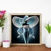 Elegante Dame - speziell geformte Diamond Painting - 30*30cm