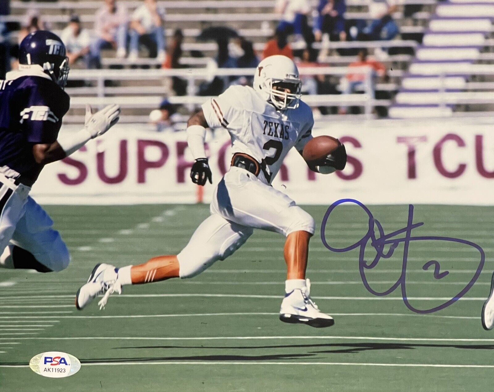 Eric Metcalf Signed Autographed Browns Texas Longhorns 8x10 Photo Poster painting Psa/Dna