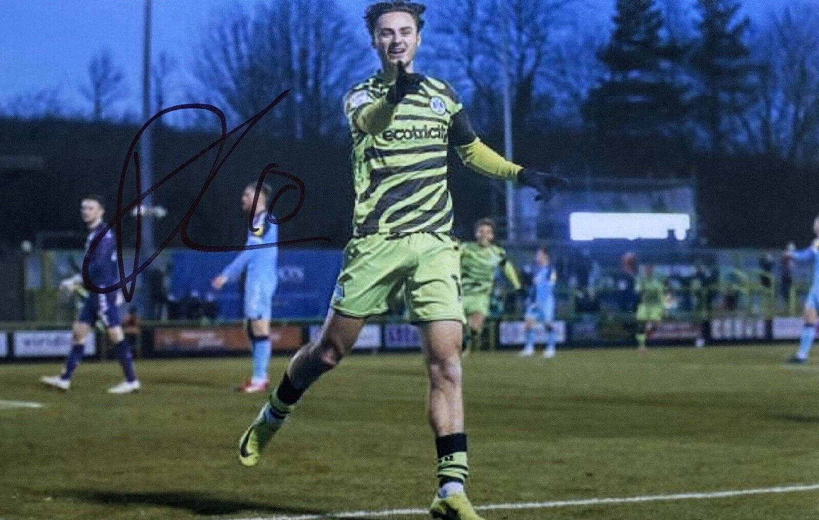 Aaron Collins Genuine Hand Signed Forest Green Rovers 6X4 Photo Poster painting