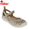 Nowe sandały damskie Rieker&reg; z wydrążonym haftem