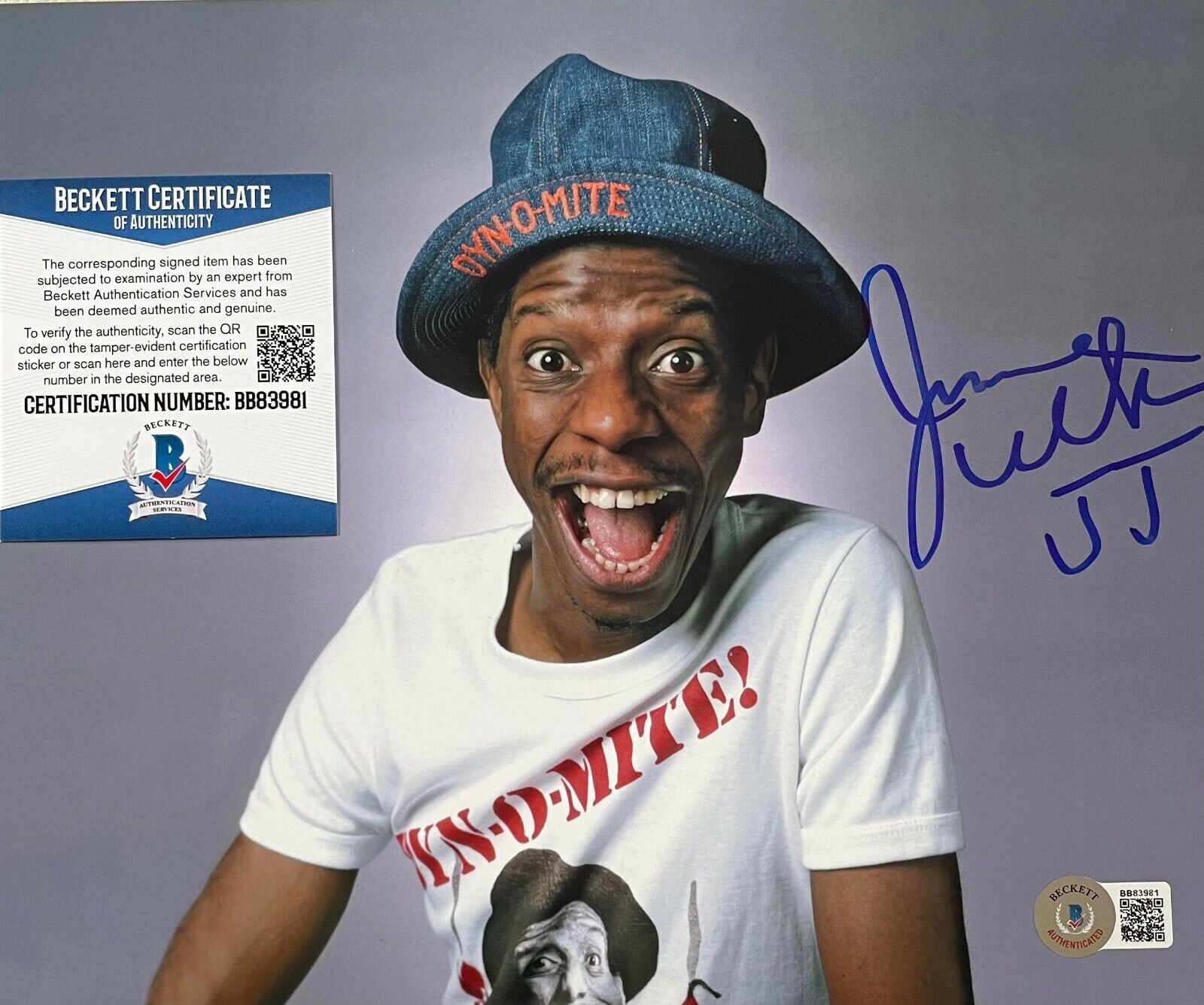 Jimmie JJ Walker Good Times Original Autographed 8X10 Photo Poster painting w/Beckett COA #2